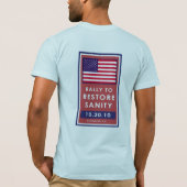 私はあなたに(書き込み式あなた自身の単語)灰色同意しないです Tシャツ (裏面)