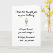 私はあなたのあなたの誕生日のための2つの先端を有します(おもしろいな) カード (黄色い花)