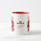 私はあなたのいいえ返金バレンタインデーのコーヒーマグ マグカップ (中央)