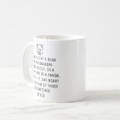 私はあなたのおじいちゃんのために熊と戦う、コーヒーマグ コーヒーマグカップ (正面左)