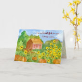 私はあなたのおじさん感謝祭に感謝している カード (黄色い花)