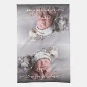 私はあなたのおばあちゃん写真テンプレート キッチンタオル (縦)