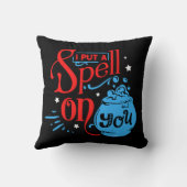 私はあなたのおもしろいハロウィーン魔術に魔法をかける クッション (裏面)