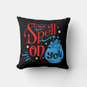 私はあなたのおもしろいハロウィーン魔術に魔法をかける クッション (正面)