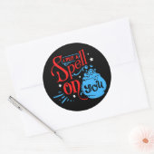 私はあなたのおもしろいハロウィーン魔術に魔法をかける ラウンドシール (封筒)