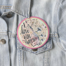 私はあなたのお母さかわいらしん水色ホットピンク任意の名前