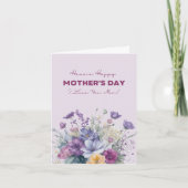 私はあなたのお母さんカスタムが大好き水彩野花 シーズンカード (正面)