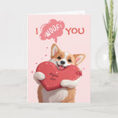 私はあなたのお母さんコルギおもしろい犬プンマザーの日 カード (正面)