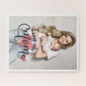 私はあなたのお母さんハートタイポグラフィ母の日の写真が大好き ジグソーパズル (横)