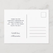 私はあなたのお母さんハートタイポグラフィ母の日の写真が大好き ポストカード (裏面)