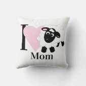 私はあなたのお母さん可愛い漫画の羊装飾用クッション クッション (裏面)