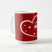 私はあなたのお母さん幸せな母の日コーヒーマグ コーヒーマグカップ (正面左)