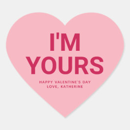 私はあなたのかわいいバレンタインデーカスタムの会話 ハートシール
