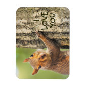 私はあなたのかわいいリス登山ツリー写真が大好き マグネット (縦)