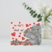 私はあなたのかわいいリス、ハートバレンタイン シーズンポストカード (スタンド正面)