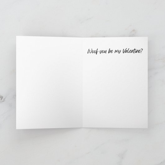 私はあなたのかわいい犬のバレンタインに目しか持っていない カード (内部)