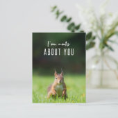 私はあなたのことが大好きだ |リスモダンルふわおもしろいふわ ポストカード (スタンド正面)