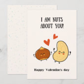 私はあなたのことが大好きで、バレンタインデーを幸せに サンキューカード (正面/裏面)