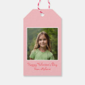 私はあなたのことが好きさくらんぼ多くの教室の写真バレンタイン ギフトタグ (裏面)