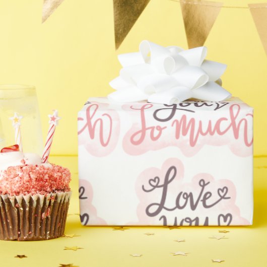 私はあなたのことばの芸術が大好き ラッピングペーパー (誕生日パーティー)