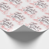 私はあなたのことばの芸術が大好き ラッピングペーパー (角)