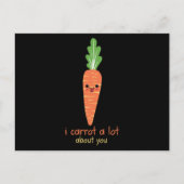 私はあなたのことをたくさんニンジンで見る ポストカード (正面)
