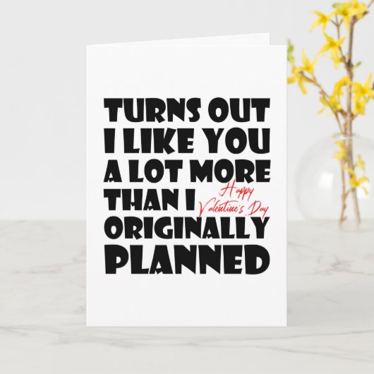 私はあなたのことをもっと好きだと分かった，バレンタおもしろいイン カード (黄色い花)