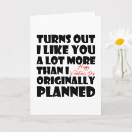 私はあなたのことをもっと好きだと分かった，バレンタおもしろいイン カード