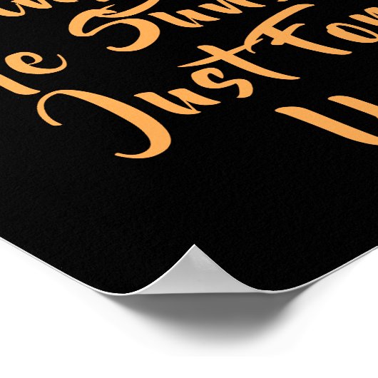 私はあなたのためだけに夕日を持って来る。恋人引用文 ポスター (角)