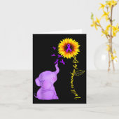 私はあなたのためにあなたヒマワリアルツハイマーを覚える カード (黄色い花)