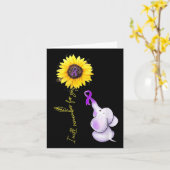 私はあなたのためにあなたヒマワリアルツハイマーを覚える カード (黄色い花)