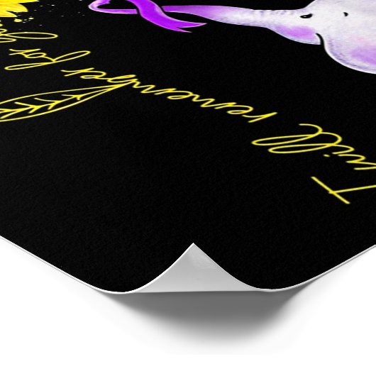 私はあなたのためにあなたヒマワリアルツハイマーを覚える ポスター (角)