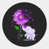 私はあなたのためにあなたヒマワリアルツハイマーを覚える ラウンドシール (正面)