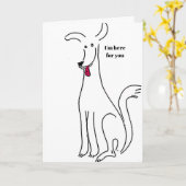 私はあなたのためにここにいる最高のわ カード (黄色い花)