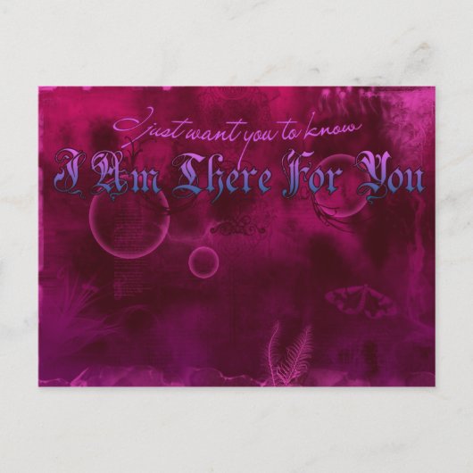 私はあなたのためにそこにいます ポストカード (正面)