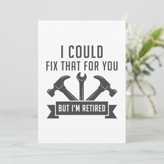 私はあなたのためにそれを修正できた サンキューカード (スタンド正面)