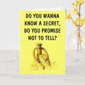 私はあなたのためにバナナだ カード (黄色い花)