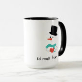 私はあなたのために休日の冬の雪だるまのマグを溶かします マグカップ (正面右)
