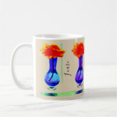 私はあなたのために愛の杏子のばら色のコーヒー・マグを気にします コーヒーマグカップ (左)