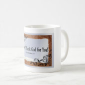 私はあなたのために神をマグ常に感謝していしています コーヒーマグカップ (正面右)