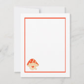 "私はあなたのために私のハートにキノコを持っている"ラブカード ノートカード (裏面)