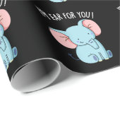 私はあなたのために耳をおもしろい傾ける象プンダークBG ラッピングペーパー (ロールコーナー)