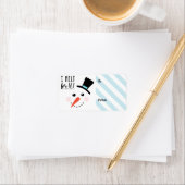 私はあなたのために|の霜の降りたですてきな雪だるまのクリスマスを溶かします ラベル (インサイチュ)