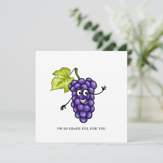 私はあなたのためにGRAPEful – グレープグリーティングカード シーズンカード (スタンド正面)