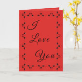 私はあなたのためのカードが大好き – カスタム文字色 –  カード (黄色い花)