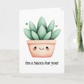 私はあなたのためのサッカだ – かわいい多肉食 シーズンカード (正面)