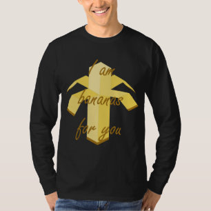 私はあなたのためのバナナおもしろいと可愛いフルーツデザイン Tシャツ