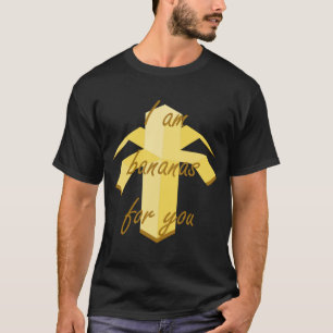 私はあなたのためのバナナおもしろいと可愛いフルーツデザイン Tシャツ