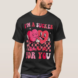 私はあなたのための吸い物だバレンタインデヒッピーハートC Tシャツ