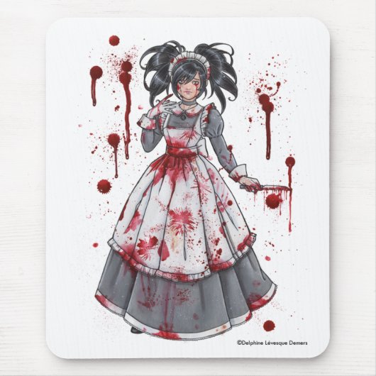 私はあなたのための女中ゴシック様式マウスパッドでした マウスパッド (正面)